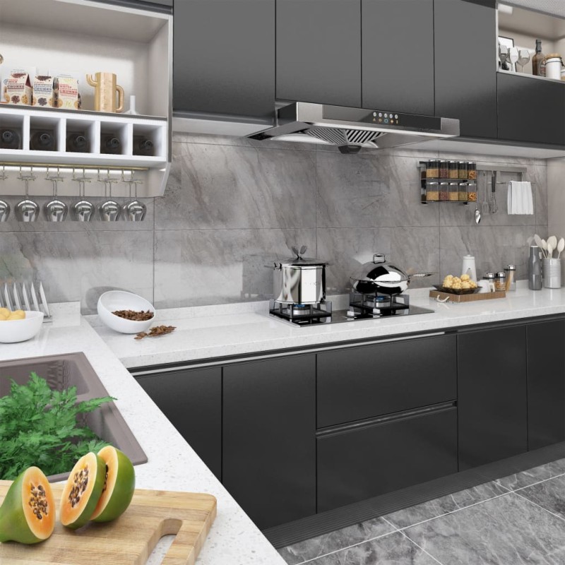 vidaXL Möbelfolien Selbstklebend 2 Stk. Schwarz 500x90 cm PVC vidaXL Möbelfolien Selbstklebend 2 Stk. Schwarz 500x90 cm PVC