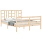 vidaXL Massivholzbett mit Kopfteil 140x190 cm vidaXL Massivholzbett mit Kopfteil 140x190 cm