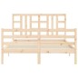 vidaXL Massivholzbett mit Kopfteil 140x190 cm vidaXL Massivholzbett mit Kopfteil 140x190 cm