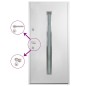 Haustür Aluminium Weiß 110x207,5 cm Haustür Aluminium Weiß 110x207,5 cm