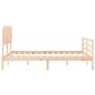 vidaXL Massivholzbett mit Kopfteil 140x190 cm vidaXL Massivholzbett mit Kopfteil 140x190 cm