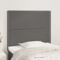 vidaXL Kopfteile 2 Stk. Grau 100x5x78/88 cm Kunstleder vidaXL Kopfteile 2 Stk. Grau 100x5x78/88 cm Kunstleder