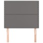 vidaXL Kopfteile 2 Stk. Grau 100x5x78/88 cm Kunstleder vidaXL Kopfteile 2 Stk. Grau 100x5x78/88 cm Kunstleder