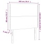 vidaXL Kopfteile 2 Stk. Grau 100x5x78/88 cm Kunstleder vidaXL Kopfteile 2 Stk. Grau 100x5x78/88 cm Kunstleder