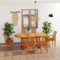 vidaXL 7-tlg. Garten-Essgruppe Massivholz Teak vidaXL 7-tlg. Garten-Essgruppe Massivholz Teak