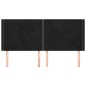 vidaXL Kopfteil mit Ohren Schwarz 163x16x118/128 cm Samt
