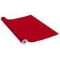 Möbelfolien Selbstklebend 2 Stk. Rot 500x90 cm PVC Möbelfolien Selbstklebend 2 Stk. Rot 500x90 cm PVC