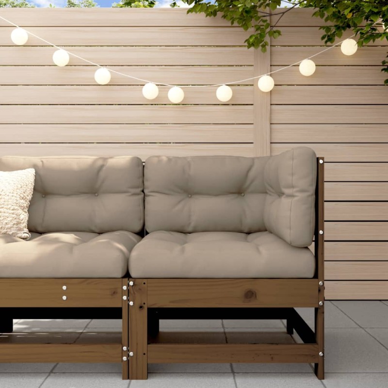 vidaXL Garten-Ecksofa Honigbraun Massivholz Kiefer vidaXL Garten-Ecksofa Honigbraun Massivholz Kiefer