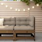 vidaXL Garten-Ecksofa Honigbraun Massivholz Kiefer vidaXL Garten-Ecksofa Honigbraun Massivholz Kiefer
