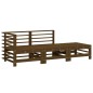 vidaXL 3-tlg. Garten-Lounge-Set Honigbraun Massivholz Kiefer vidaXL 3-tlg. Garten-Lounge-Set Honigbraun Massivholz Kiefer