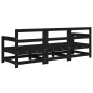vidaXL 3-tlg. Garten-Lounge-Set Schwarz Massivholz Kiefer vidaXL 3-tlg. Garten-Lounge-Set Schwarz Massivholz Kiefer