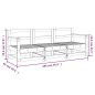 vidaXL 3-tlg. Garten-Lounge-Set Schwarz Massivholz Kiefer vidaXL 3-tlg. Garten-Lounge-Set Schwarz Massivholz Kiefer