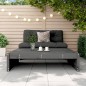 vidaXL Gartenhocker Grau 120x80 cm Massivholz Kiefer vidaXL Gartenhocker Grau 120x80 cm Massivholz Kiefer