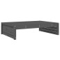 vidaXL Gartenhocker Grau 120x80 cm Massivholz Kiefer vidaXL Gartenhocker Grau 120x80 cm Massivholz Kiefer