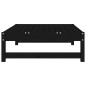 vidaXL Gartenhocker Schwarz 120x80 cm Massivholz Kiefer vidaXL Gartenhocker Schwarz 120x80 cm Massivholz Kiefer