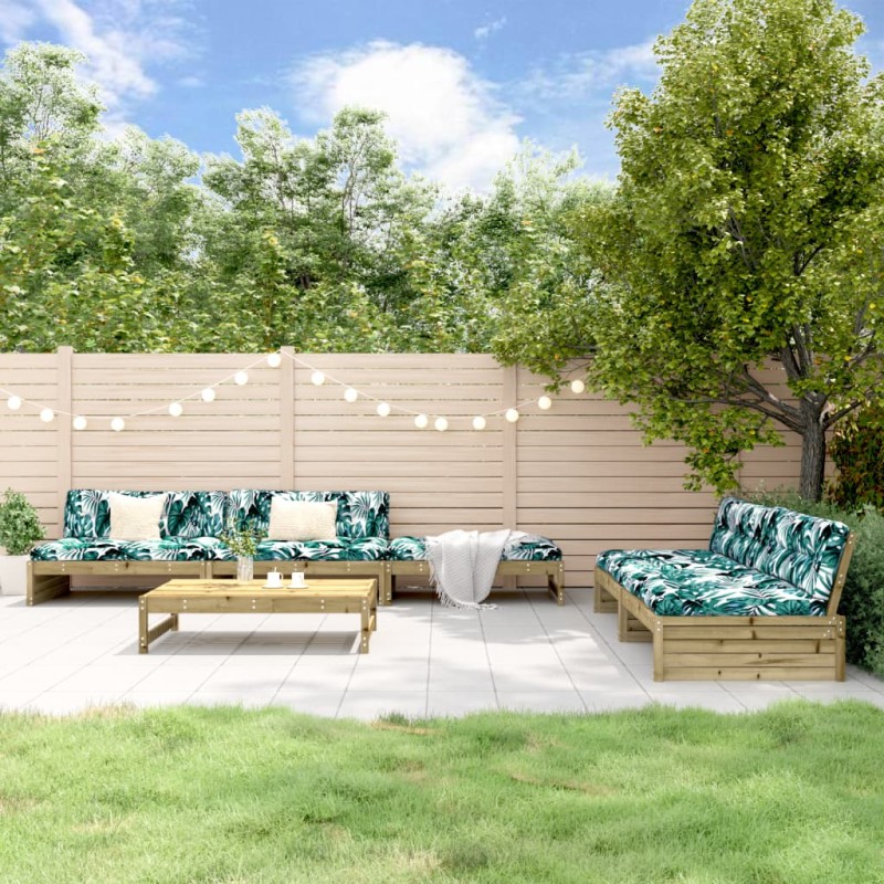 vidaXL 6-tlg. Garten-Lounge-Set Imprägniertes Kiefernholz vidaXL 6-tlg. Garten-Lounge-Set Imprägniertes Kiefernholz