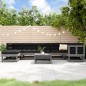 vidaXL 8-tlg. Garten-Lounge-Set Grau Massivholz Kiefer vidaXL 8-tlg. Garten-Lounge-Set Grau Massivholz Kiefer