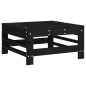 vidaXL 9-tlg. Garten-Lounge-Set Schwarz Massivholz Kiefer vidaXL 9-tlg. Garten-Lounge-Set Schwarz Massivholz Kiefer