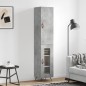 Highboard Betongrau 34,5x34x180 cm Holzwerkstoff Highboard Betongrau 34,5x34x180 cm Holzwerkstoff