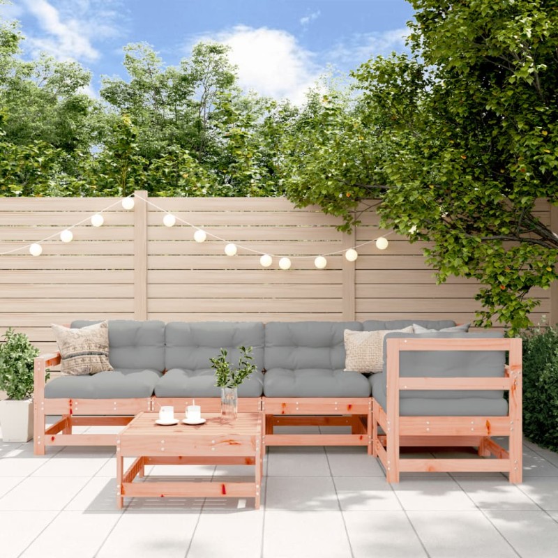 vidaXL 6-tlg. Garten-Lounge-Set Massivholz Douglasie vidaXL 6-tlg. Garten-Lounge-Set Massivholz Douglasie