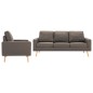 vidaXL 2-tlg. Sofagarnitur Stoff Taupe vidaXL 2-tlg. Sofagarnitur Stoff Taupe