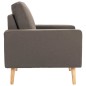vidaXL 2-tlg. Sofagarnitur Stoff Taupe vidaXL 2-tlg. Sofagarnitur Stoff Taupe