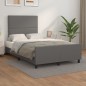 vidaXL Bettgestell mit Kopfteil Grau 120x200 cm Kunstleder vidaXL Bettgestell mit Kopfteil Grau 120x200 cm Kunstleder