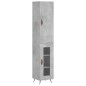 Highboard Betongrau 34,5x34x180 cm Holzwerkstoff Highboard Betongrau 34,5x34x180 cm Holzwerkstoff
