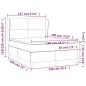 vidaXL Boxspringbett mit Matratze Creme 140x190 cm Kunstleder vidaXL Boxspringbett mit Matratze Creme 140x190 cm Kunstleder