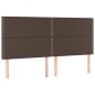 vidaXL Boxspringbett mit Matratze Braun 200x200 cm Kunstleder vidaXL Boxspringbett mit Matratze Braun 200x200 cm Kunstleder