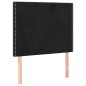 vidaXL Boxspringbett mit Matratze Schwarz 80x200 cm Samt vidaXL Boxspringbett mit Matratze Schwarz 80x200 cm Samt