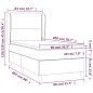 vidaXL Boxspringbett mit Matratze Schwarz 80x200 cm Samt vidaXL Boxspringbett mit Matratze Schwarz 80x200 cm Samt