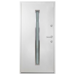 Haustür Aluminium Weiß 110x207,5 cm