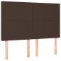 vidaXL Boxspringbett mit Matratze & LED Braun 140x190 cm Kunstleder vidaXL Boxspringbett mit Matratze & LED Braun 140x190 cm Kunstleder