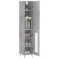 Highboard Betongrau 34,5x34x180 cm Holzwerkstoff Highboard Betongrau 34,5x34x180 cm Holzwerkstoff