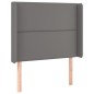 vidaXL Boxspringbett mit Matratze & LED Grau 100x200 cm Kunstleder vidaXL Boxspringbett mit Matratze & LED Grau 100x200 cm Kunstleder