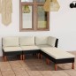 vidaXL 5-tlg. Garten-Lounge-Set mit Kissen Poly Rattan Schwarz vidaXL 5-tlg. Garten-Lounge-Set mit Kissen Poly Rattan Schwarz