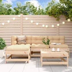 vidaXL 5-tlg. Garten-Lounge-Set Massivholz Kiefer