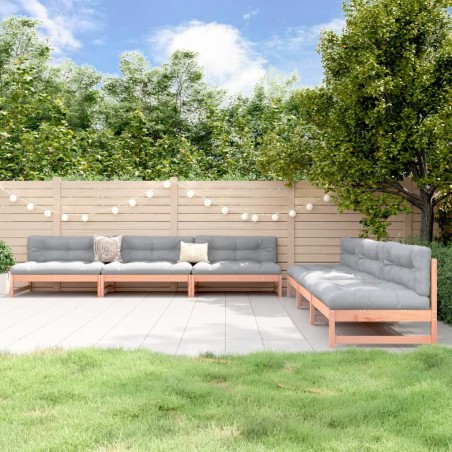 vidaXL 6-tlg. Garten-Lounge-Set Massivholz Douglasie