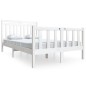 vidaXL Massivholzbett Weiß 135x190 cm vidaXL Massivholzbett Weiß 135x190 cm