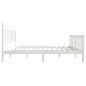 vidaXL Massivholzbett Weiß 135x190 cm vidaXL Massivholzbett Weiß 135x190 cm