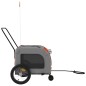 vidaXL Fahrradanhänger Hunde Orange und Grau Oxford-Gewebe und Eisen vidaXL Fahrradanhänger Hunde Orange und Grau Oxford-Gewebe und Eisen