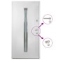 vidaXL Haustür Aluminium Weiß 110x207,5 cm vidaXL Haustür Aluminium Weiß 110x207,5 cm