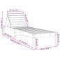 vidaXL Sonnenliege 199,5x60x74 cm Massivholz Douglasie vidaXL Sonnenliege 199,5x60x74 cm Massivholz Douglasie