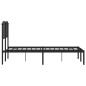 vidaXL Bettgestell mit Kopfteil Metall Schwarz 120x200 cm vidaXL Bettgestell mit Kopfteil Metall Schwarz 120x200 cm