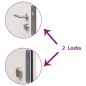 vidaXL Haustür Aluminium Weiß 110x207,5 cm vidaXL Haustür Aluminium Weiß 110x207,5 cm