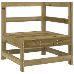 vidaXL Garten-Ecksofa Imprägniertes Kiefernholz
