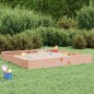vidaXL Sandkasten mit Sitzen Quadratisch Massivholz Douglasie vidaXL Sandkasten mit Sitzen Quadratisch Massivholz Douglasie