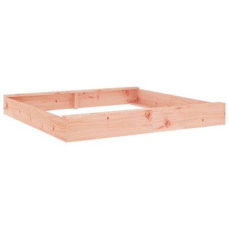 vidaXL Sandkasten mit Sitzen Quadratisch Massivholz Douglasie