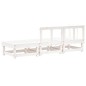 vidaXL 3-tlg. Garten-Lounge-Set Weiß Massivholz Kiefer vidaXL 3-tlg. Garten-Lounge-Set Weiß Massivholz Kiefer